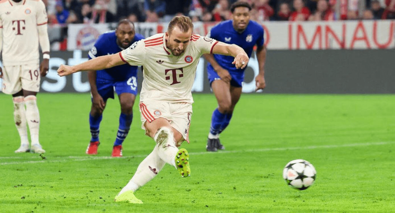 Kane Nets Four in Bayern's 9-2 Demolition of Dinamo Zagreb on Historic Night