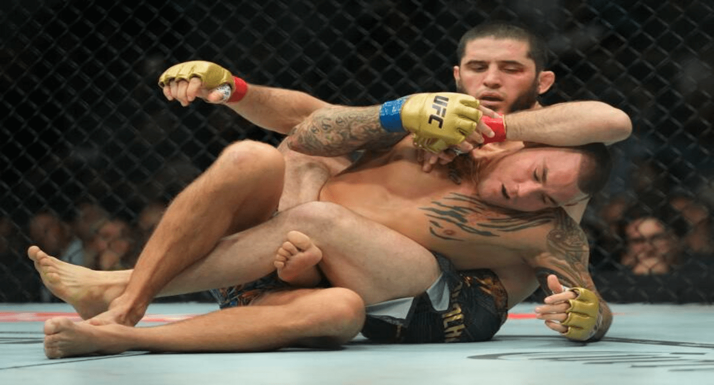  Makhachev Forces Poirier to Tap, Defends Belt in Spectacular Fashion