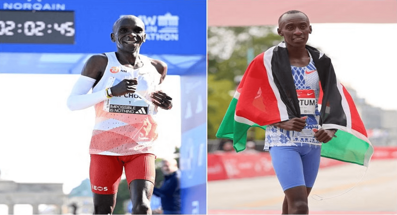 K8Airdrop Promo Giveaways Marathon Marvels: Kipchoge and Kiptum Set for ...